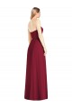 Long Soft Chiffon Hot Pink Trumpet Maxi Evening Dress UK Online