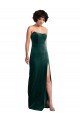 Low Back Long Stretch Velvet Dark Green Sheath Sexy Evening Dress UK Online