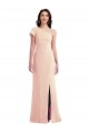 Long Stretch Crepe Nude Trumpet Evening Dress UK Online